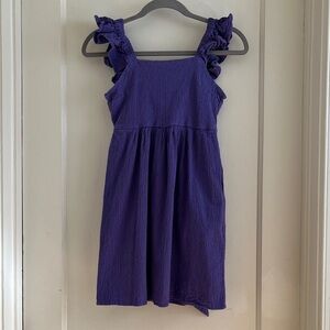 Franki by Francesca’s Purple Stretch Cotton Blend Purple Sun Dress Casual